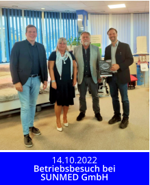 14.10.2022 Betriebsbesuch bei SUNMED GmbH