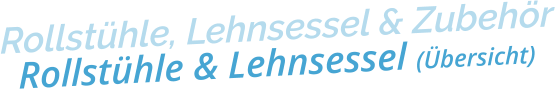 Rollstühle, Lehnsessel & ZubehörRollstühle & Lehnsessel (Übersicht)