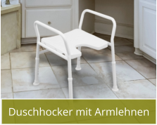 Duschhocker mit Armlehnen