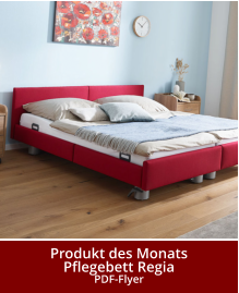 Produkt des MonatsPflegebett RegiaPDF-Flyer