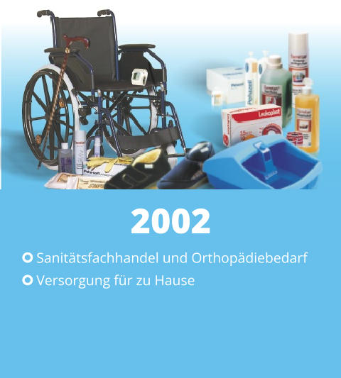 Sanitätsfachhandel und Orthopädiebedarf Versorgung für zu Hause 2002