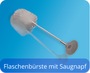 Flaschenbürste mit Saugnapf