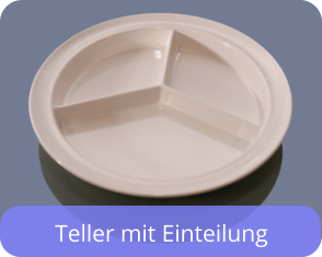 Teller mit Einteilung