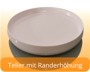 Teller mit Randerhöhung